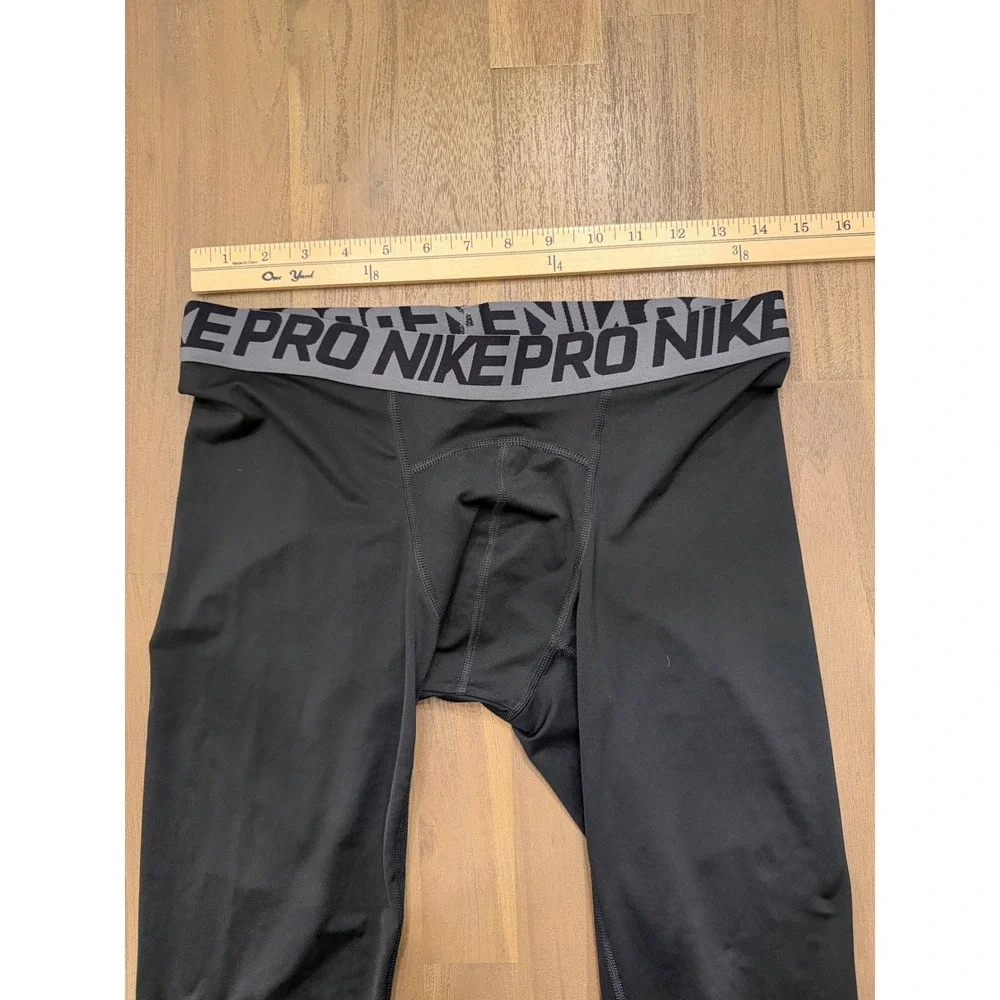 Nike Pro Dri-Fit Compression‎ Kids L Black Athletic Tights Leggings Pants